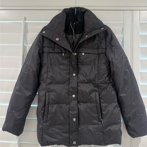 MICHAEL KORS Black Puffer Jacket Size SM